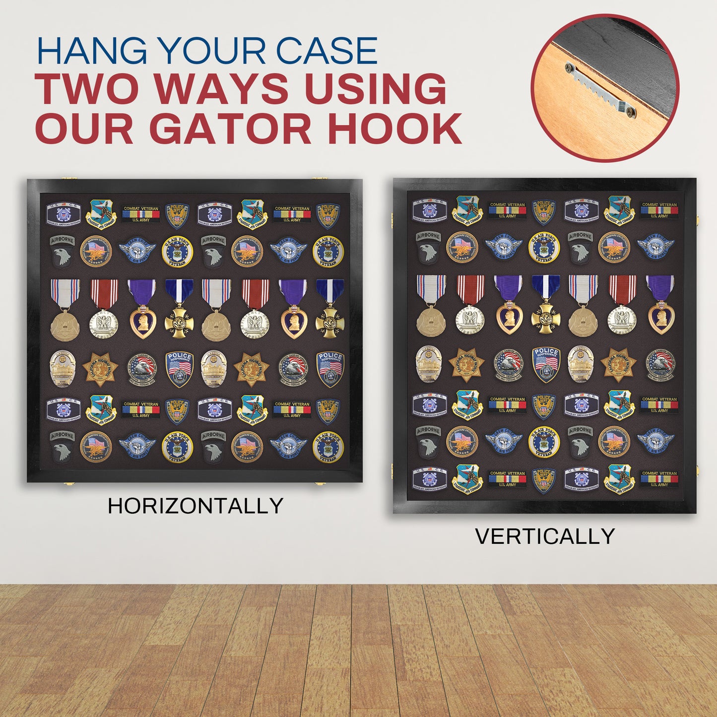 Medal Display Case - Award Display - Patches Display - Large
