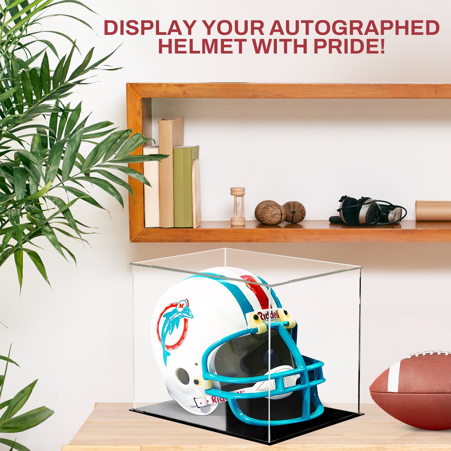 Football Helmet Display - Knock Down Style