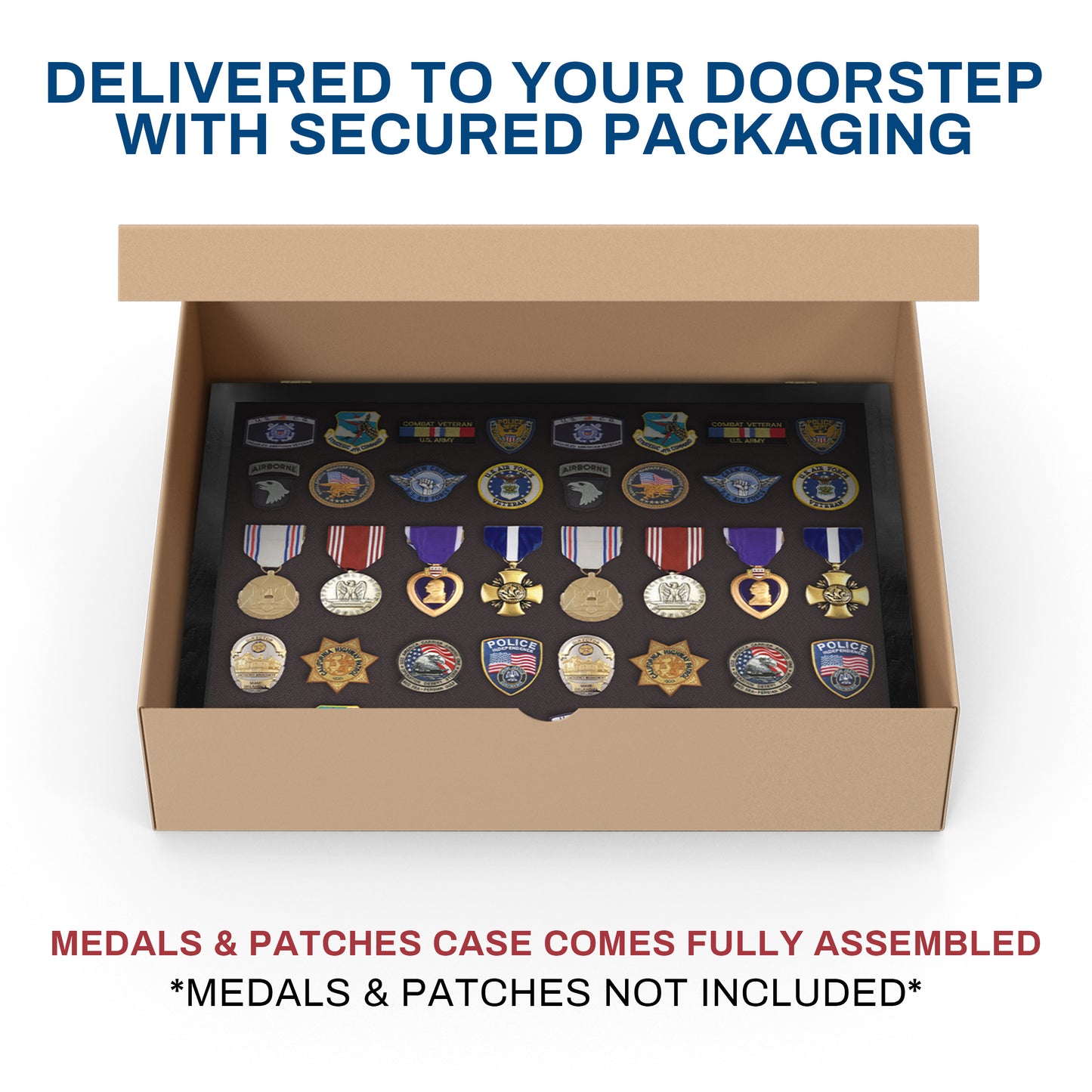 Medal Display Case - Award Display - Patches Display - Large