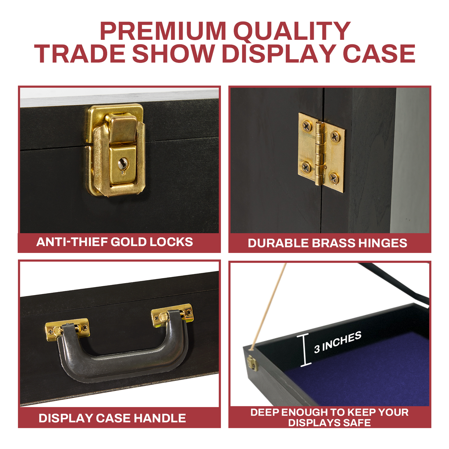 Trade Show Display Case - Small - 18 x 22 x 4"