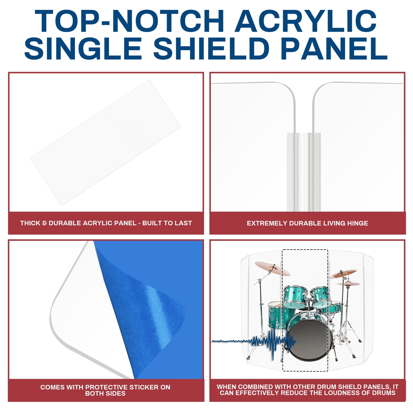 Single Panel Drum Shield W/ Deflector