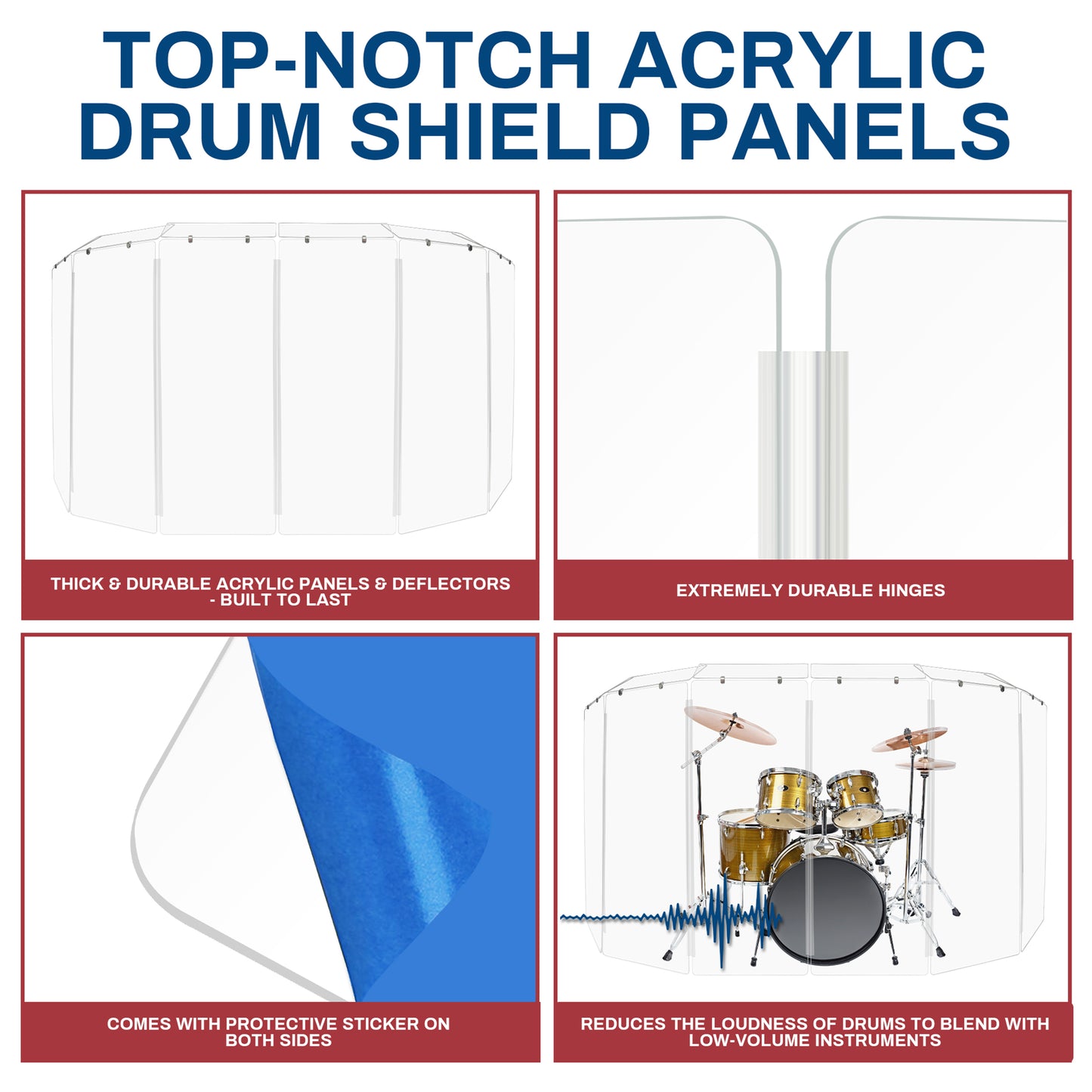 Drum Shield 2ft. x 5 ft. Panels