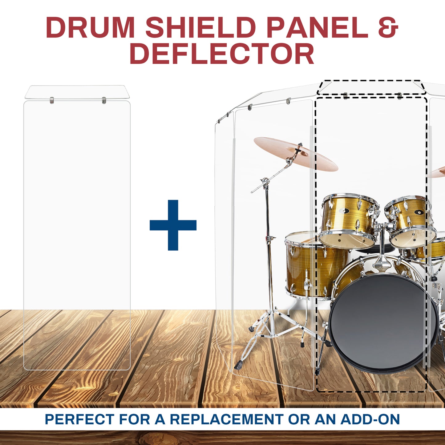 Single Panel Drum Shield W/ Deflector