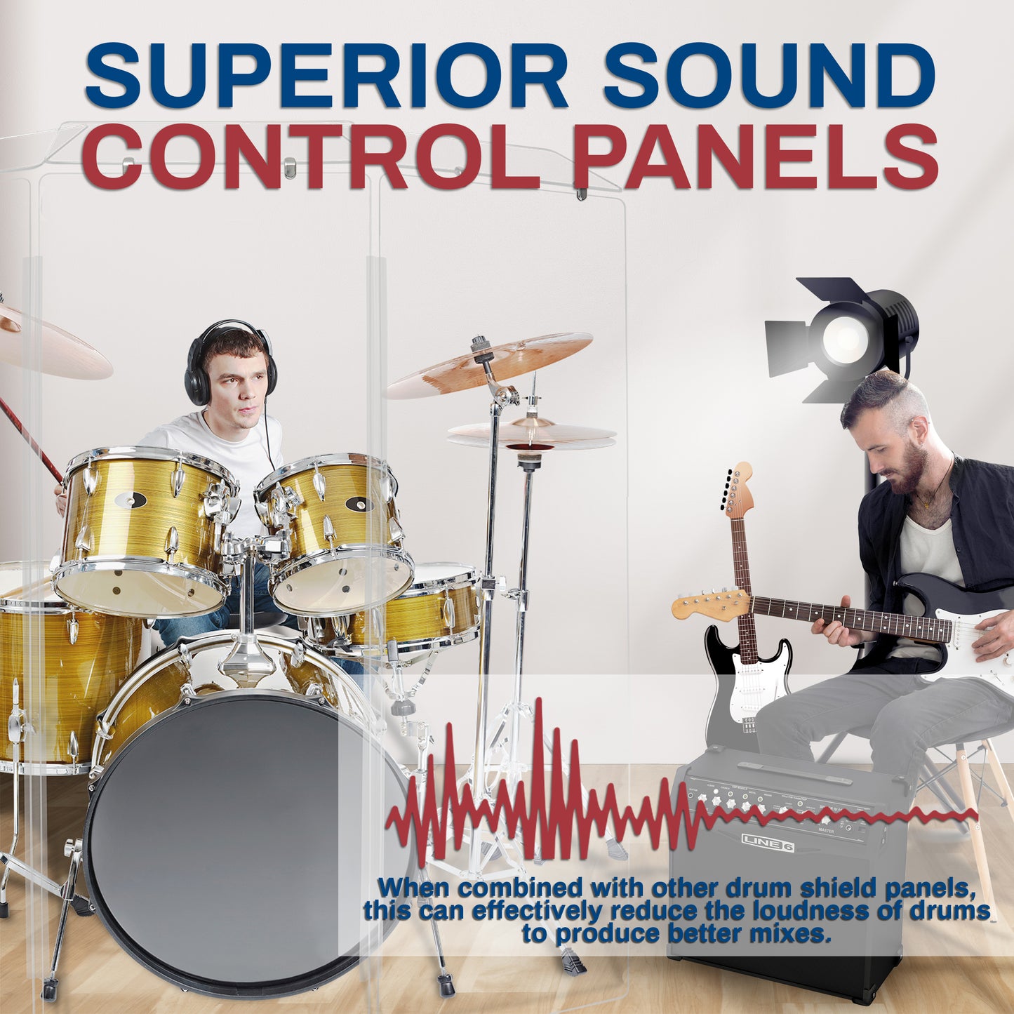 Single Panel Drum Shield W/ Deflector