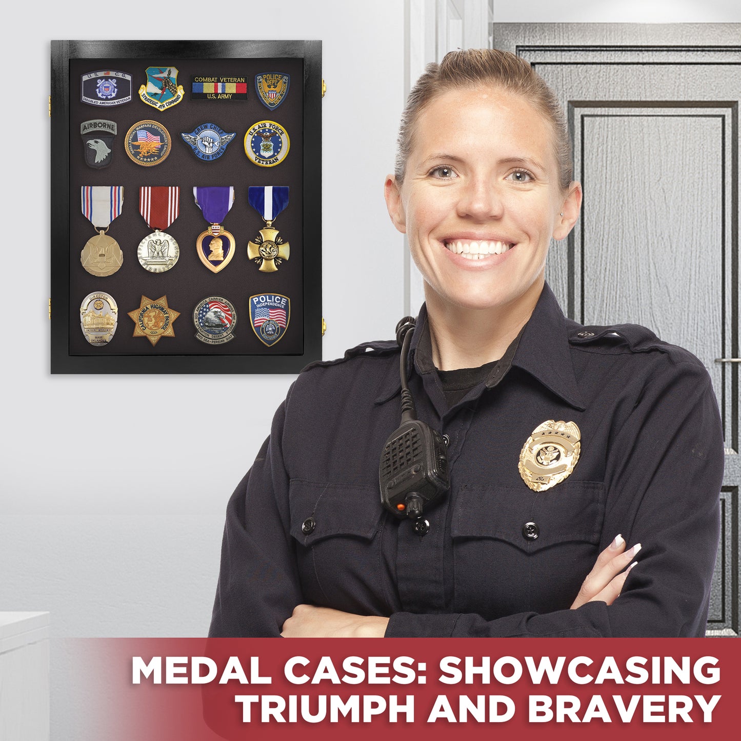 Medal Display Case - Award Display - Patches Display - Small