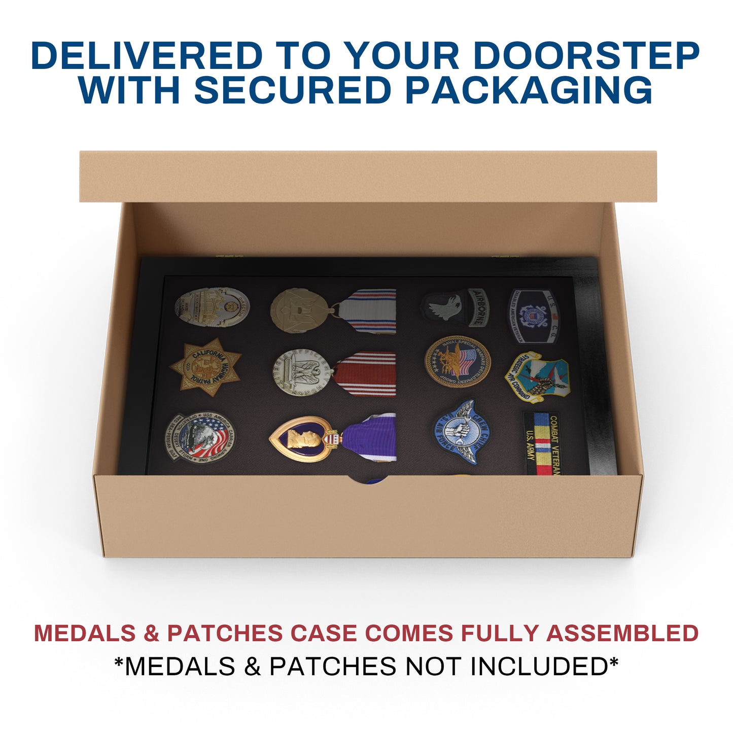 Medal Display Case - Award Display - Patches Display - Small