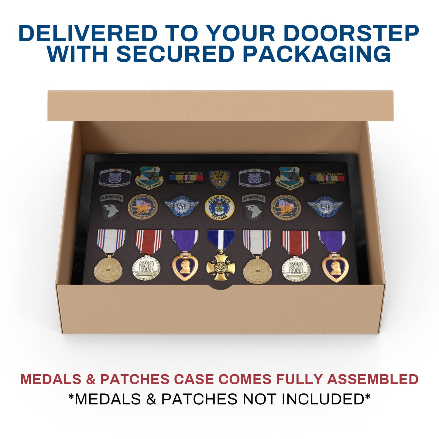 Medal Display Case - Award Display - Patches Display - Medium