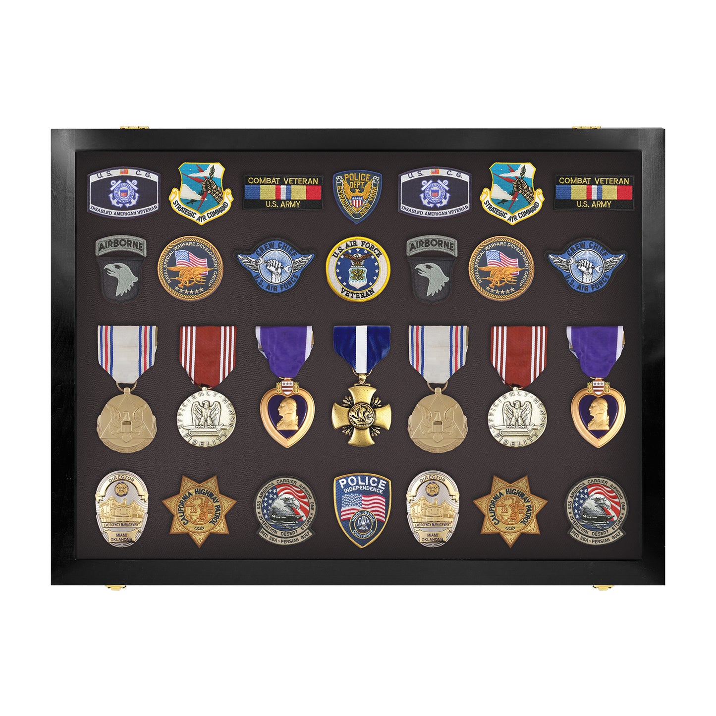 Medal Display Case - Award Display - Patches Display - Medium