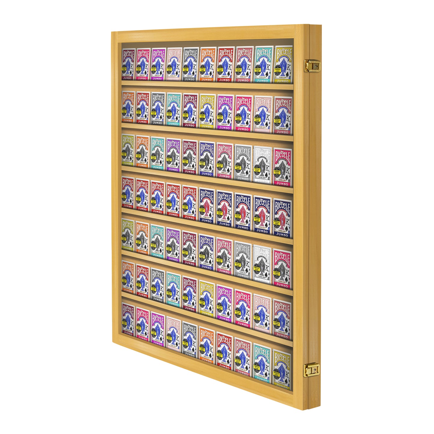 Playing Card Deck Display Case - Holds 70 Decks