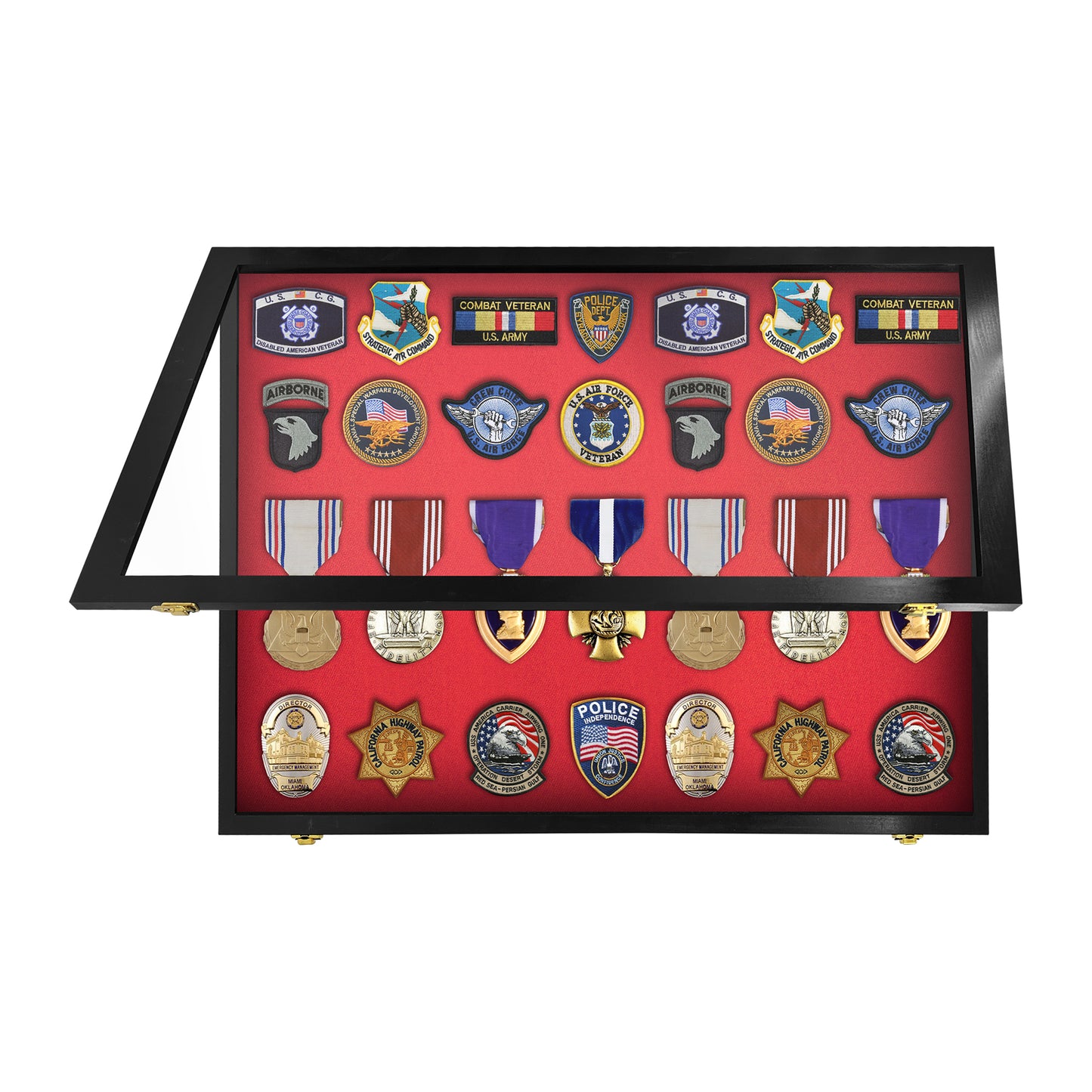 Medal Display Case - Award Display - Patches Display - Medium