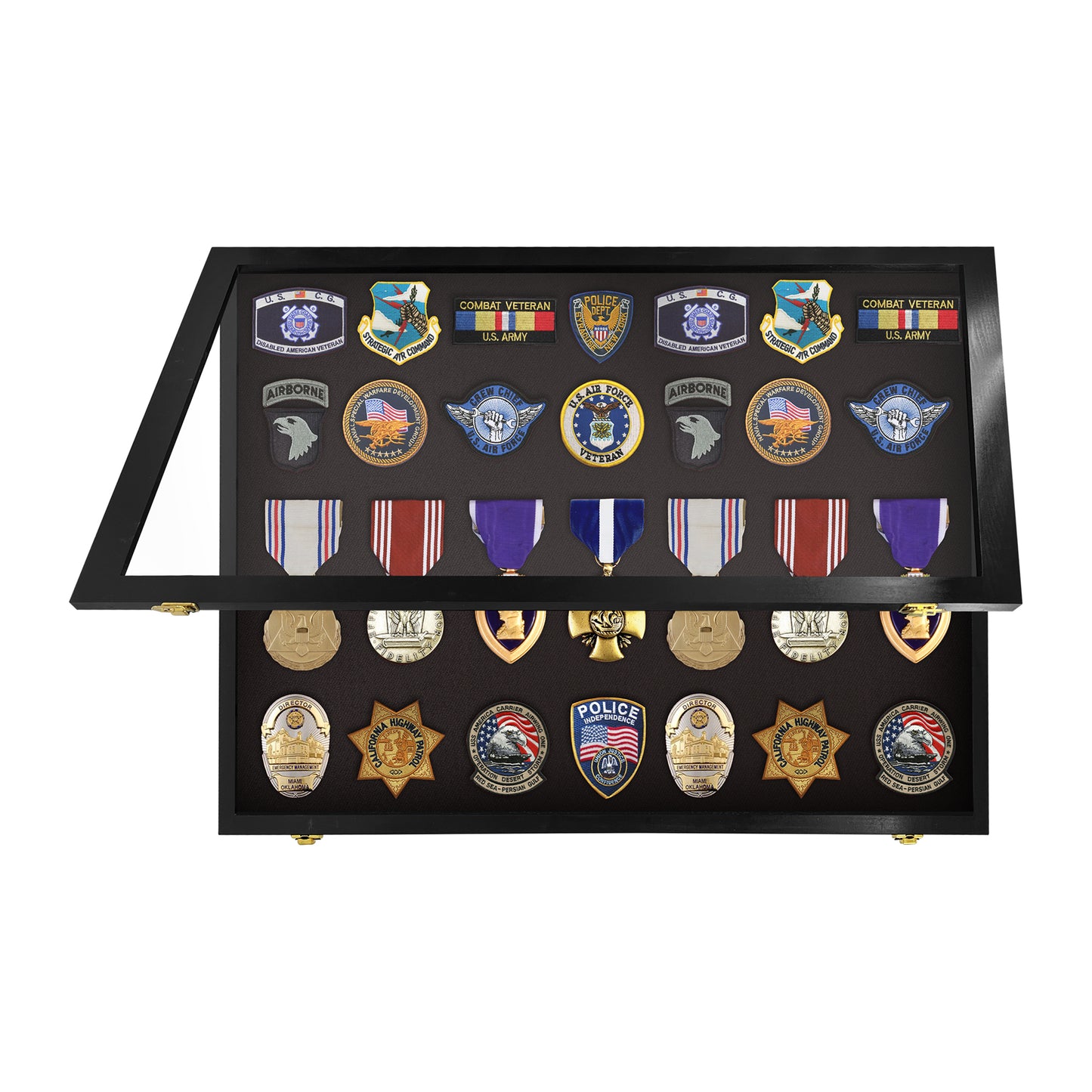 Medal Display Case - Award Display - Patches Display - Medium