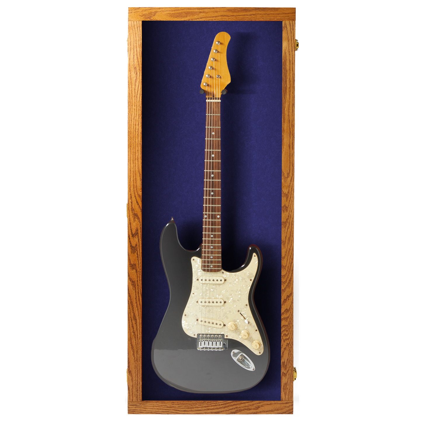 Electric Guitar Display Case - Premium Oak