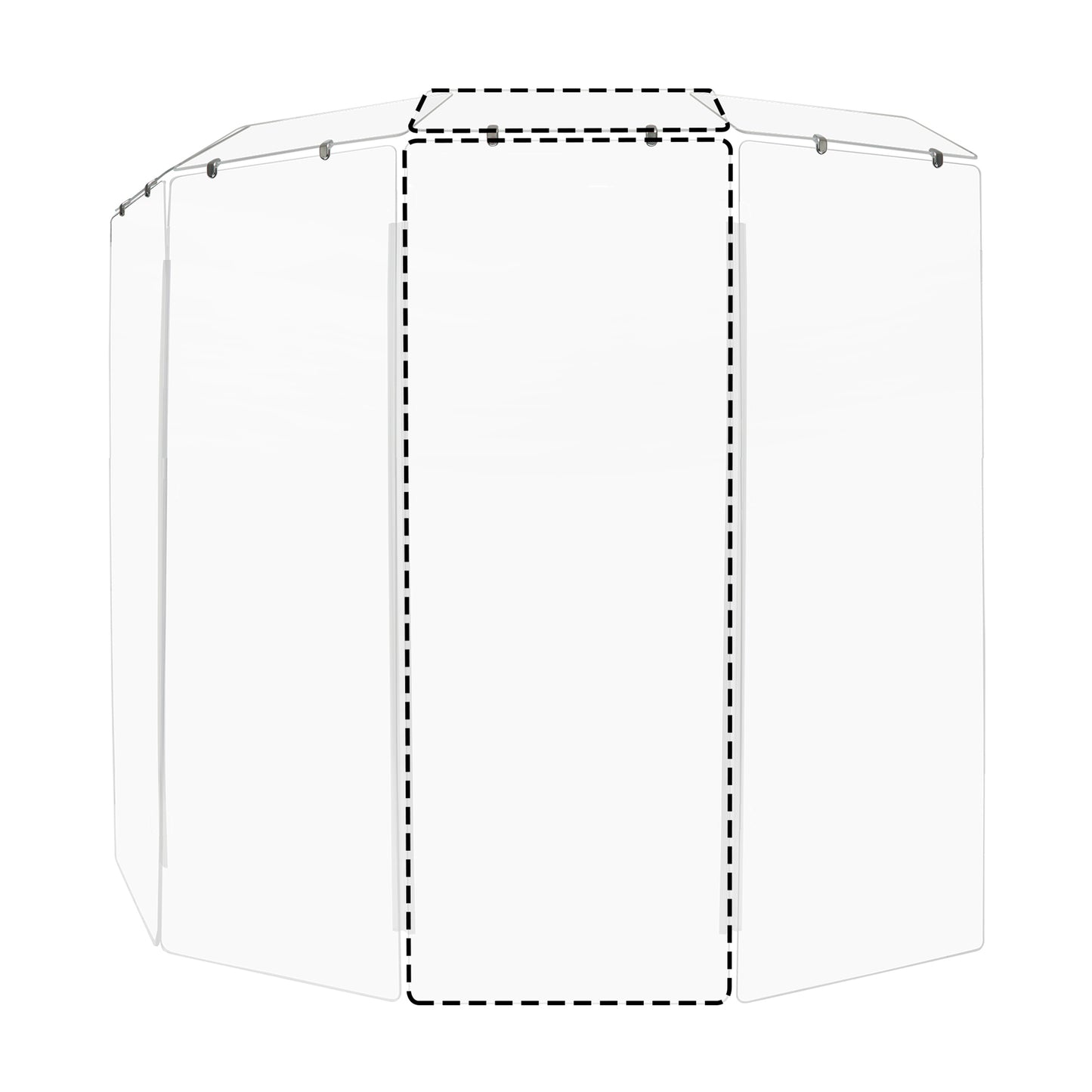 Single Panel Drum Shield W/ Deflector