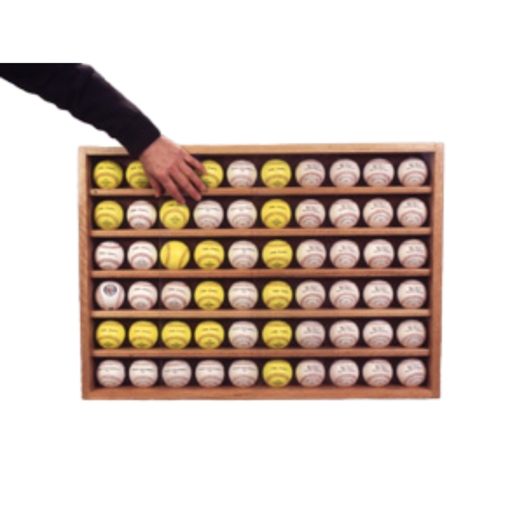 Baseball and Hockey Puck Display (Holds 60 Balls)