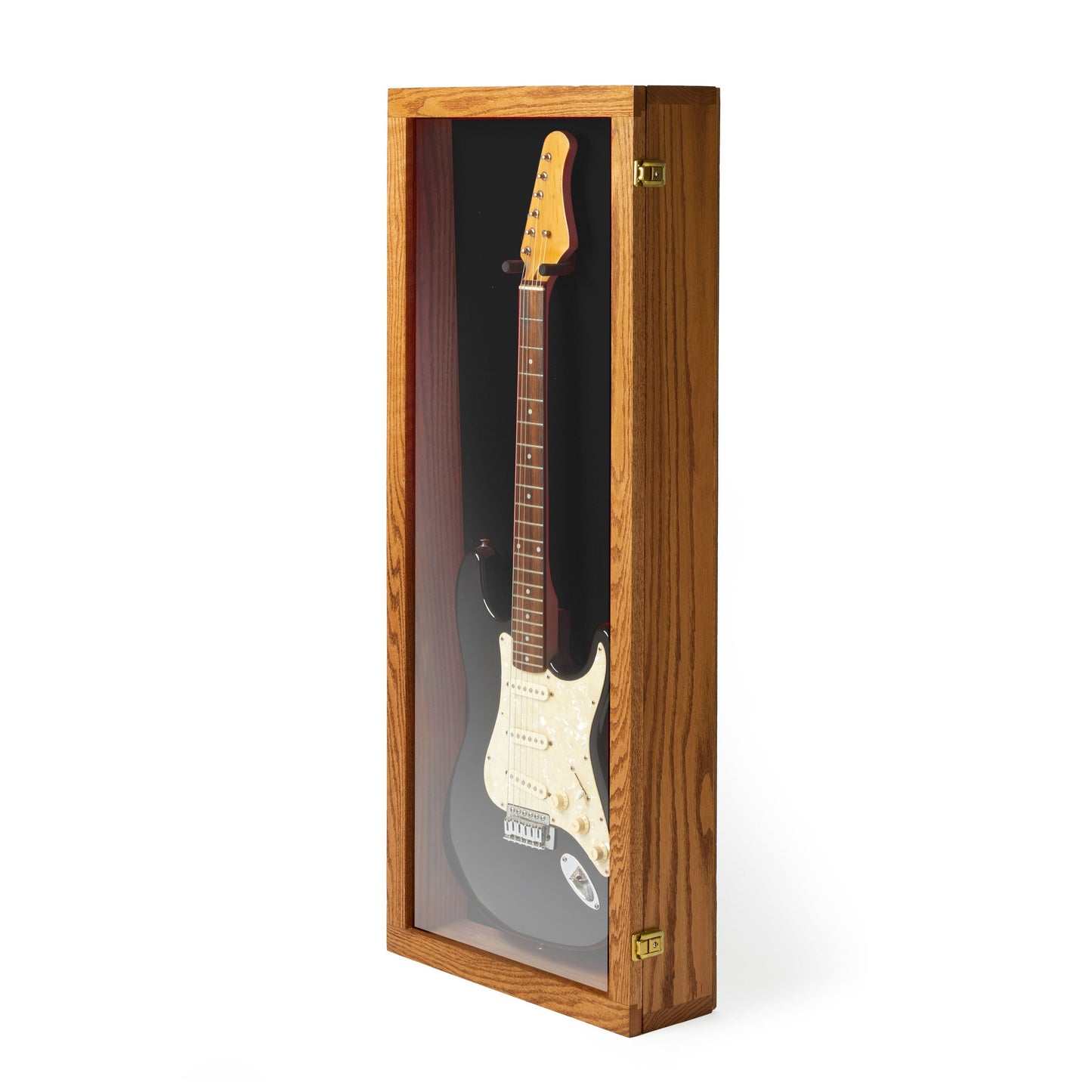 Electric Guitar Display Case - Premium Oak