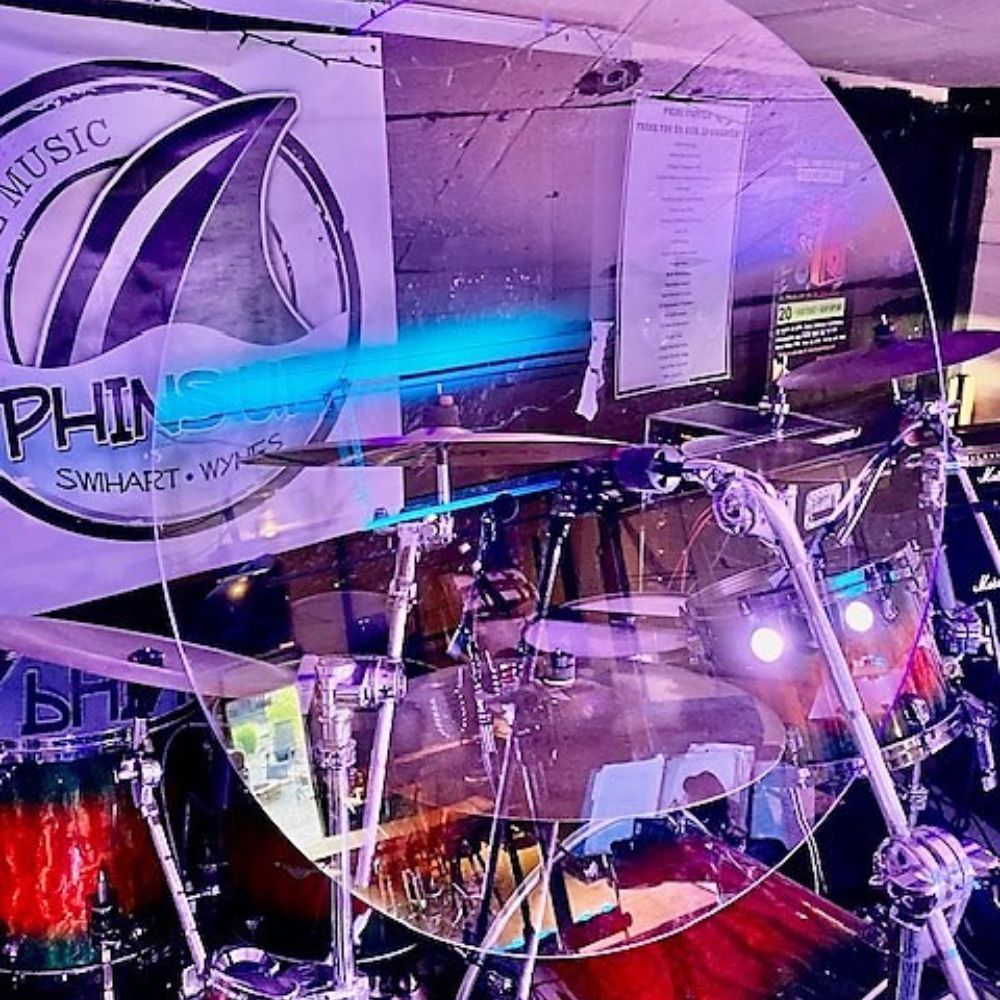 Crystal Clear Acrylic Drum Baffle