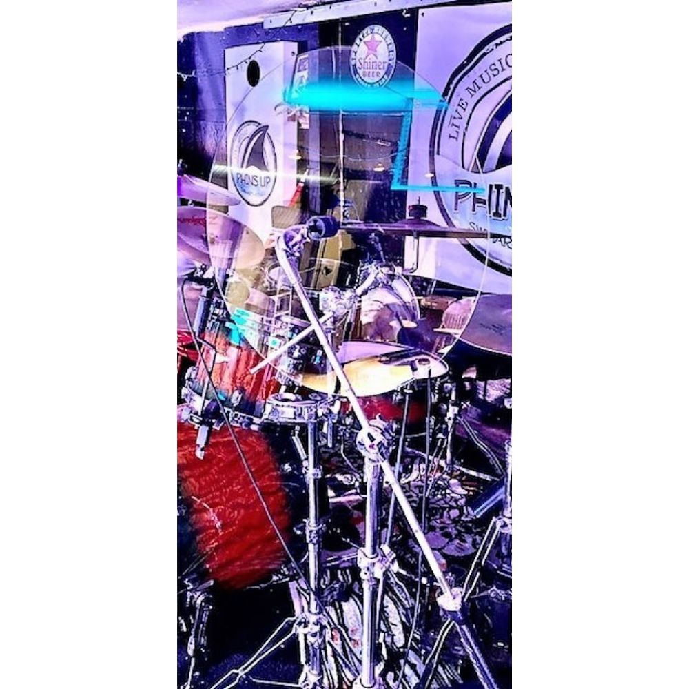 Crystal Clear Acrylic Drum Baffle