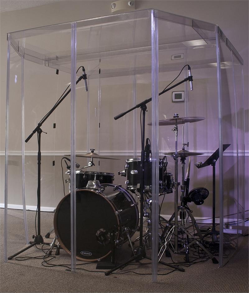 Drum Booth, Sound Room Drum Shields or Drum Shield