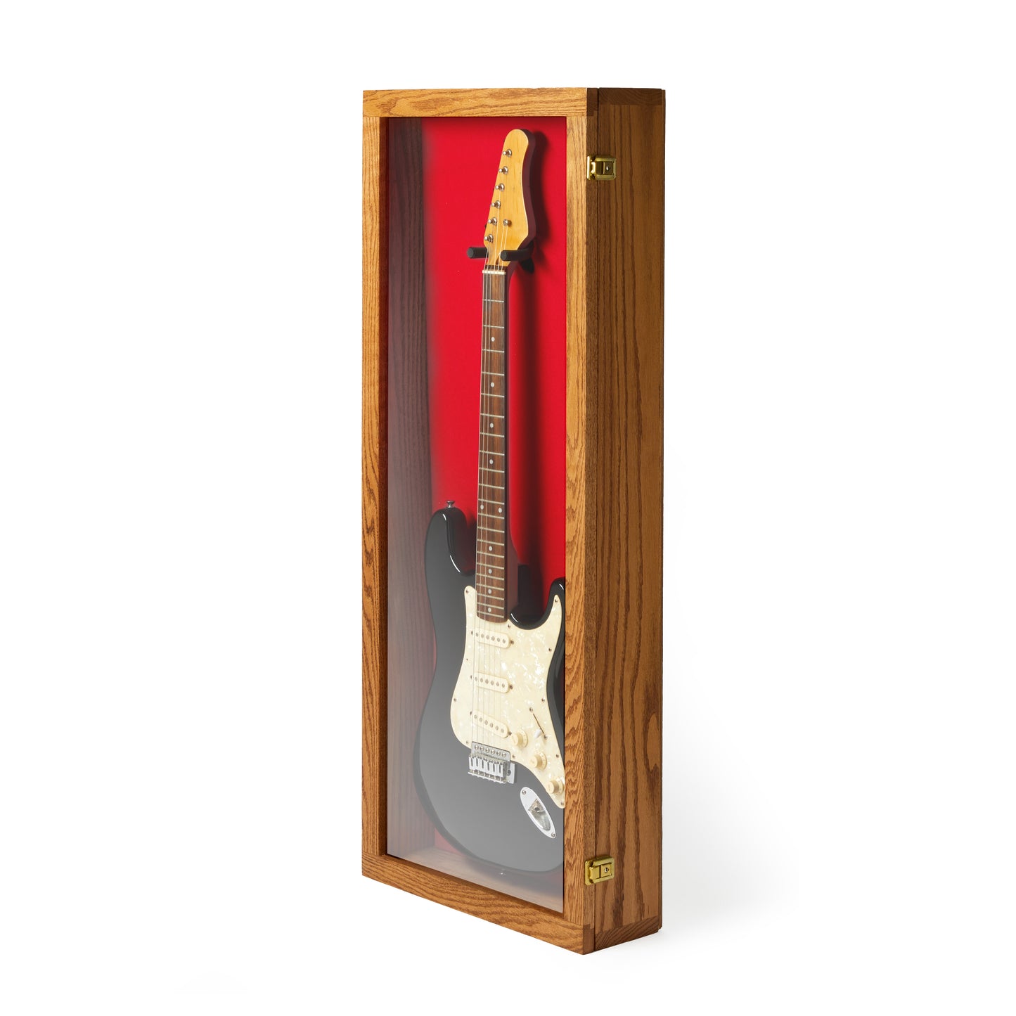 Electric Guitar Display Case - Premium Oak