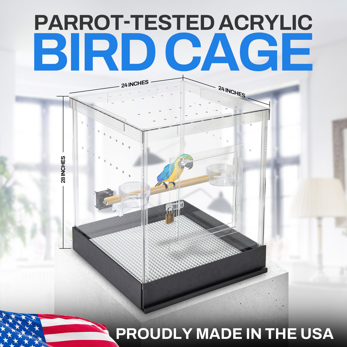 Small Acrylic Bird Cage