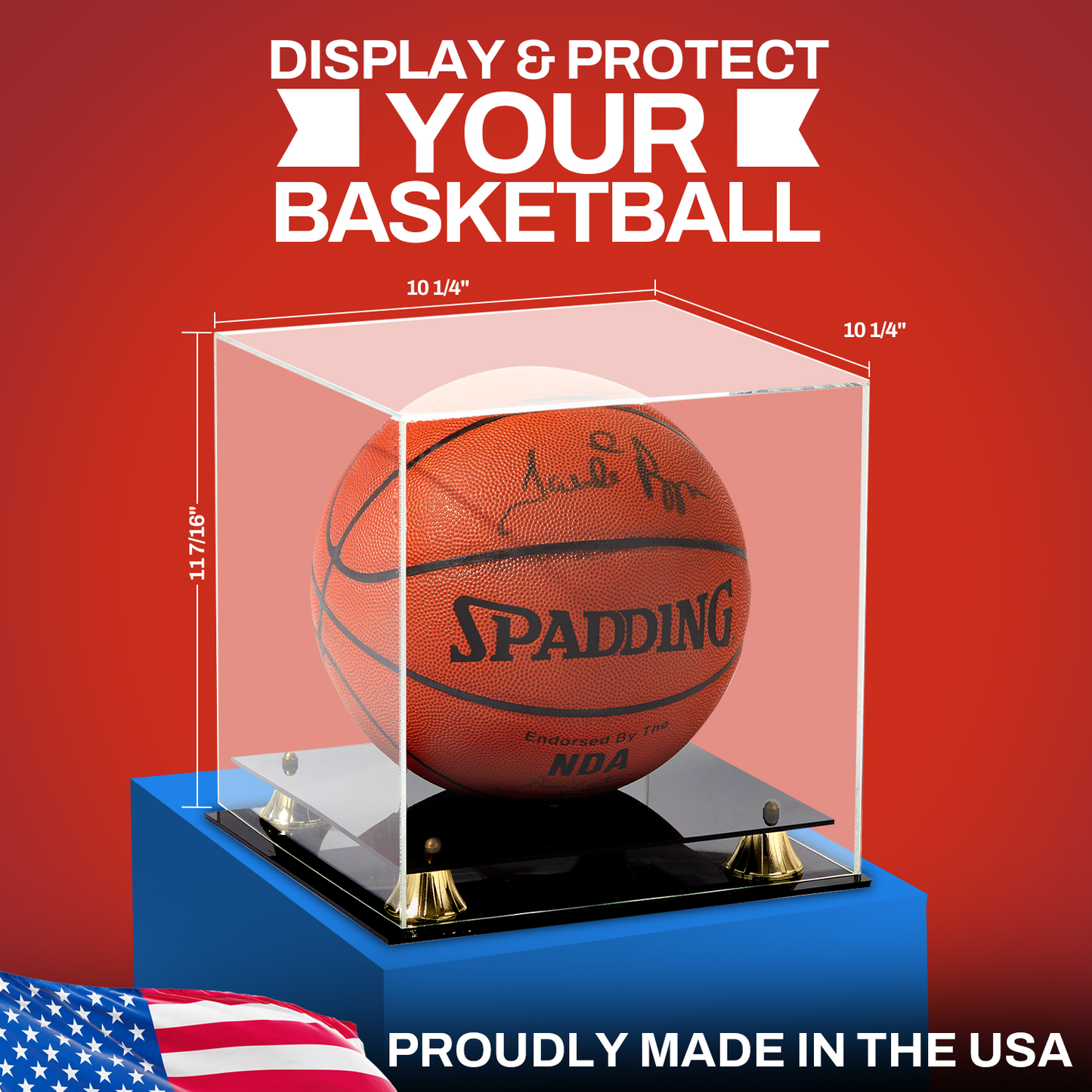 Clear Acrylic Basketball Case Display