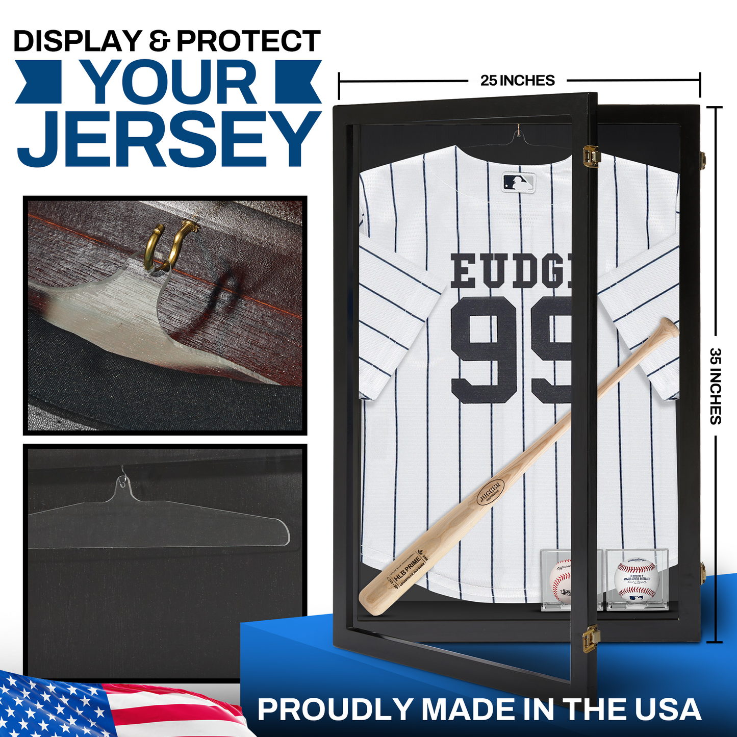 Jersey Display Case - Large Extra Deep