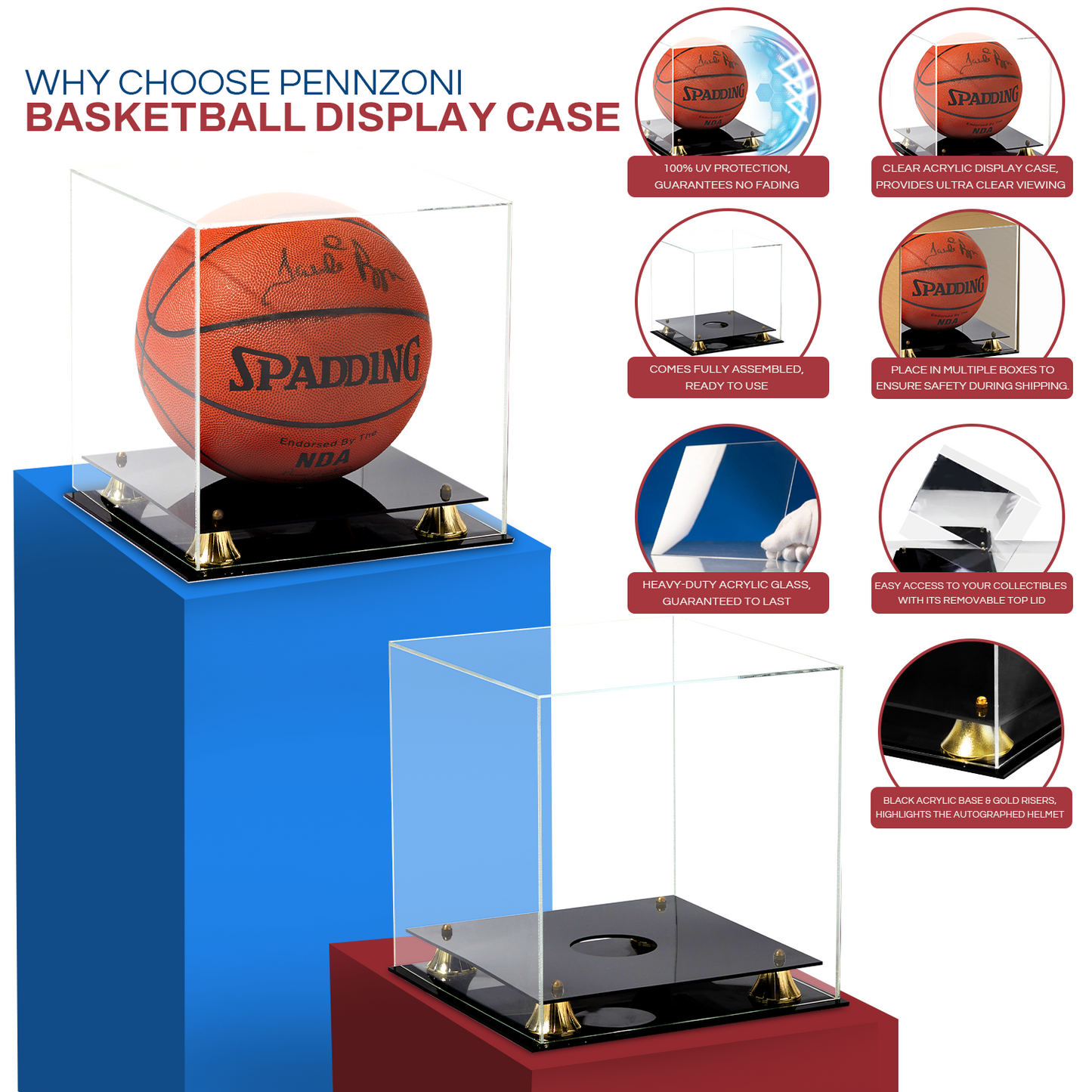 Clear Acrylic Basketball Case Display