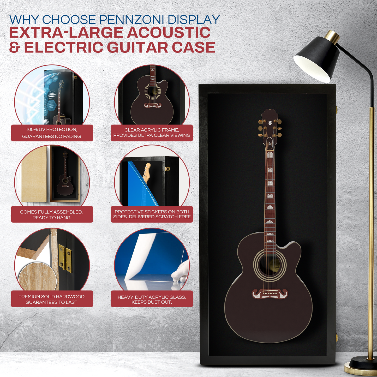 Extra Large Acoustic Guitar Case