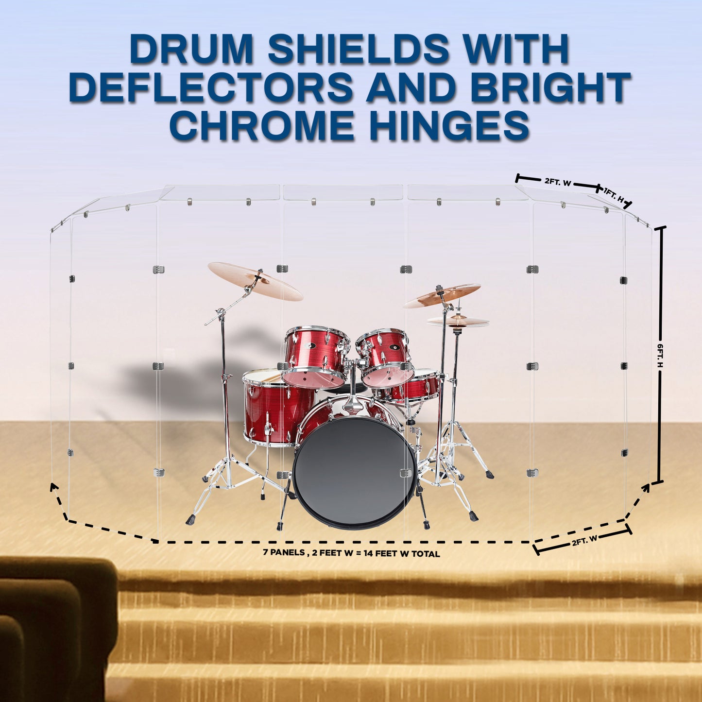 Drum Shield 2ft. x 6 ft. Panels