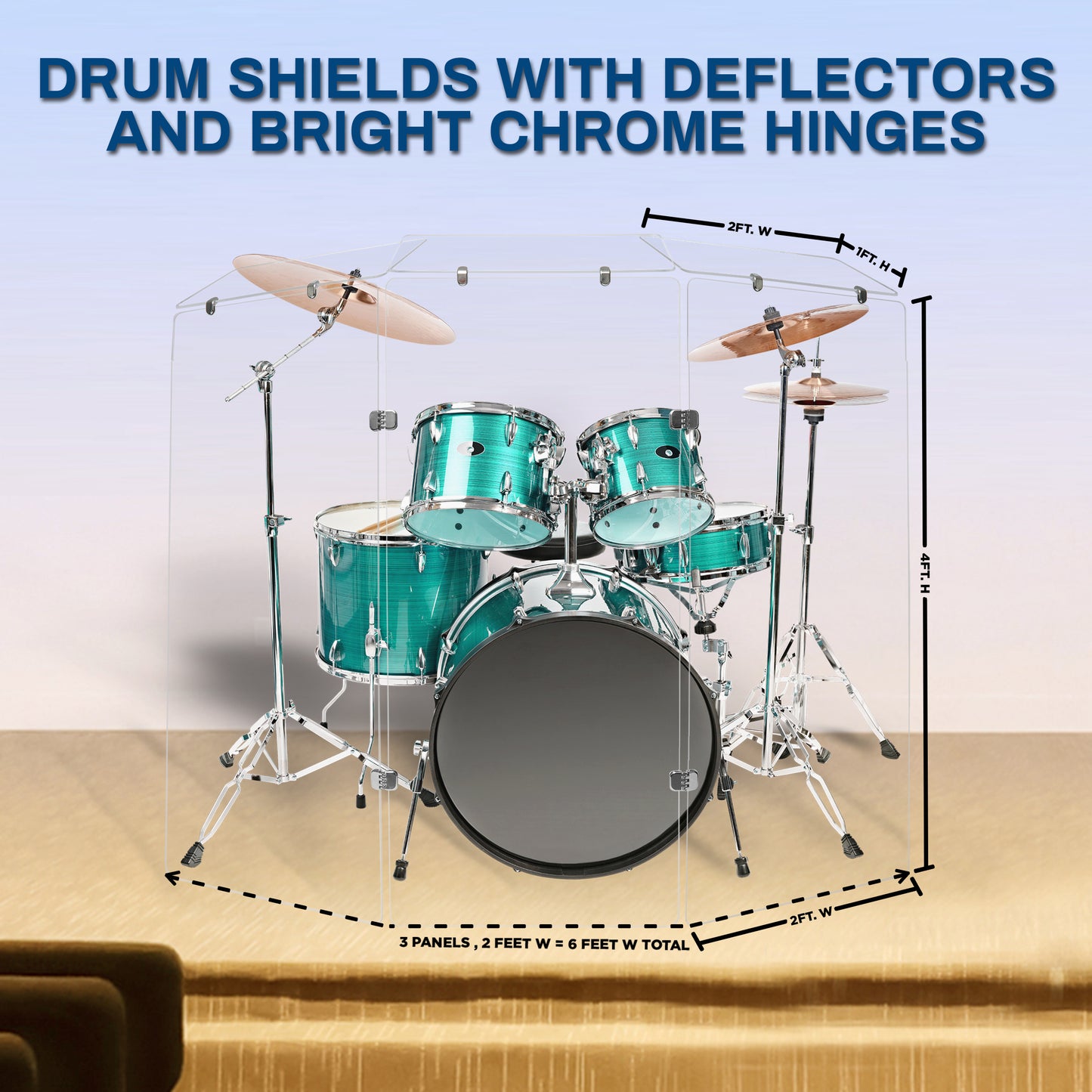 Drum Shield 2 ft. x 4 ft. Panel