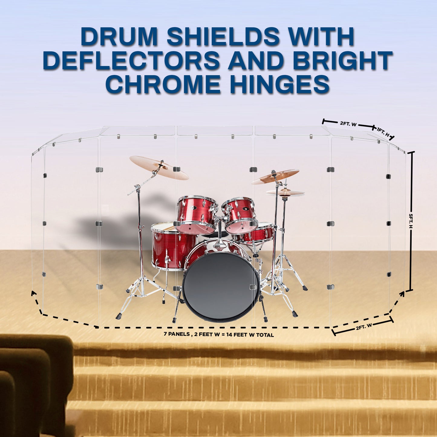 Drum Shield 2ft. x 5 ft. Panels