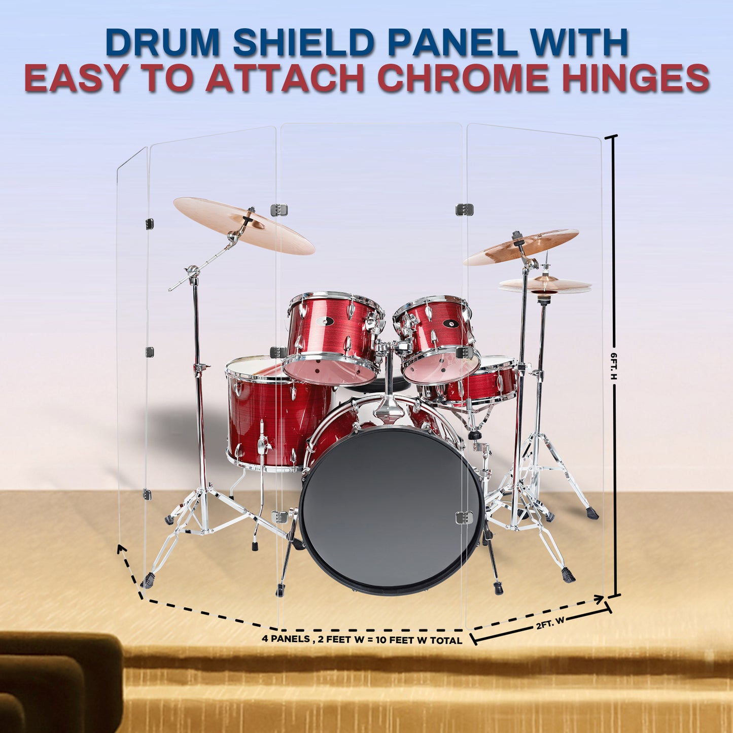 Drum Shield 2ft. x 6 ft. Panels