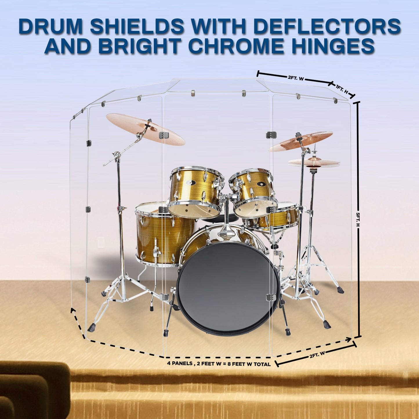 Drum Shield 2ft. x 5 ft. Panels