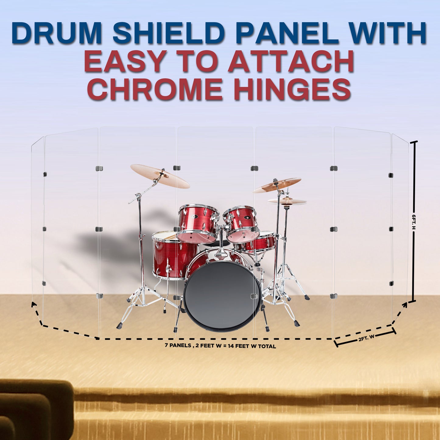 Drum Shield 2ft. x 6 ft. Panels