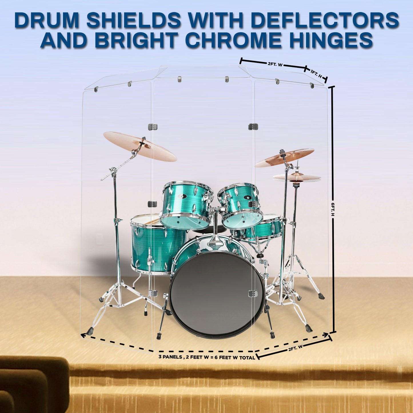 Drum Shield 2ft. x 6 ft. Panels