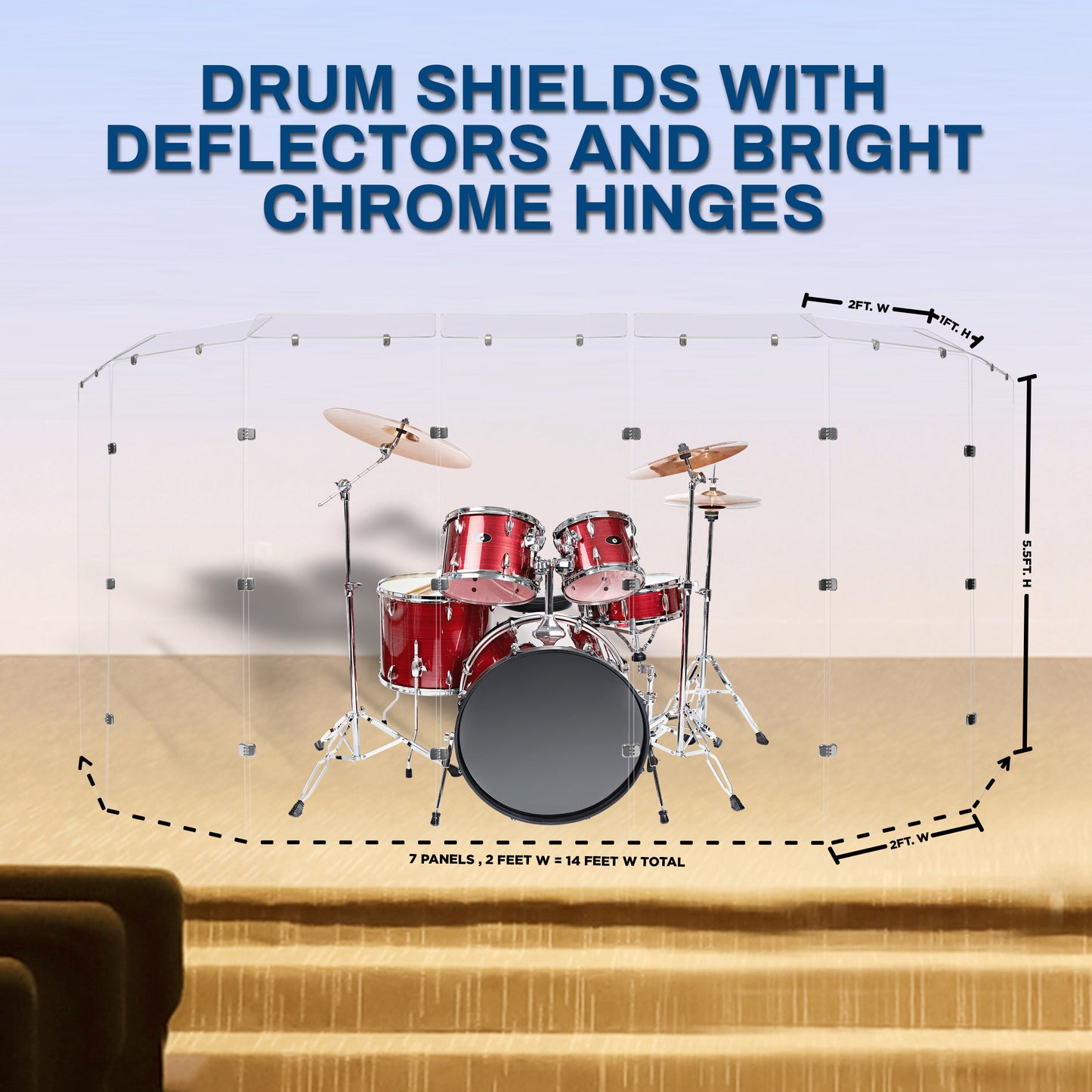 Drum Shield 2ft. x 5.5 ft. Panels