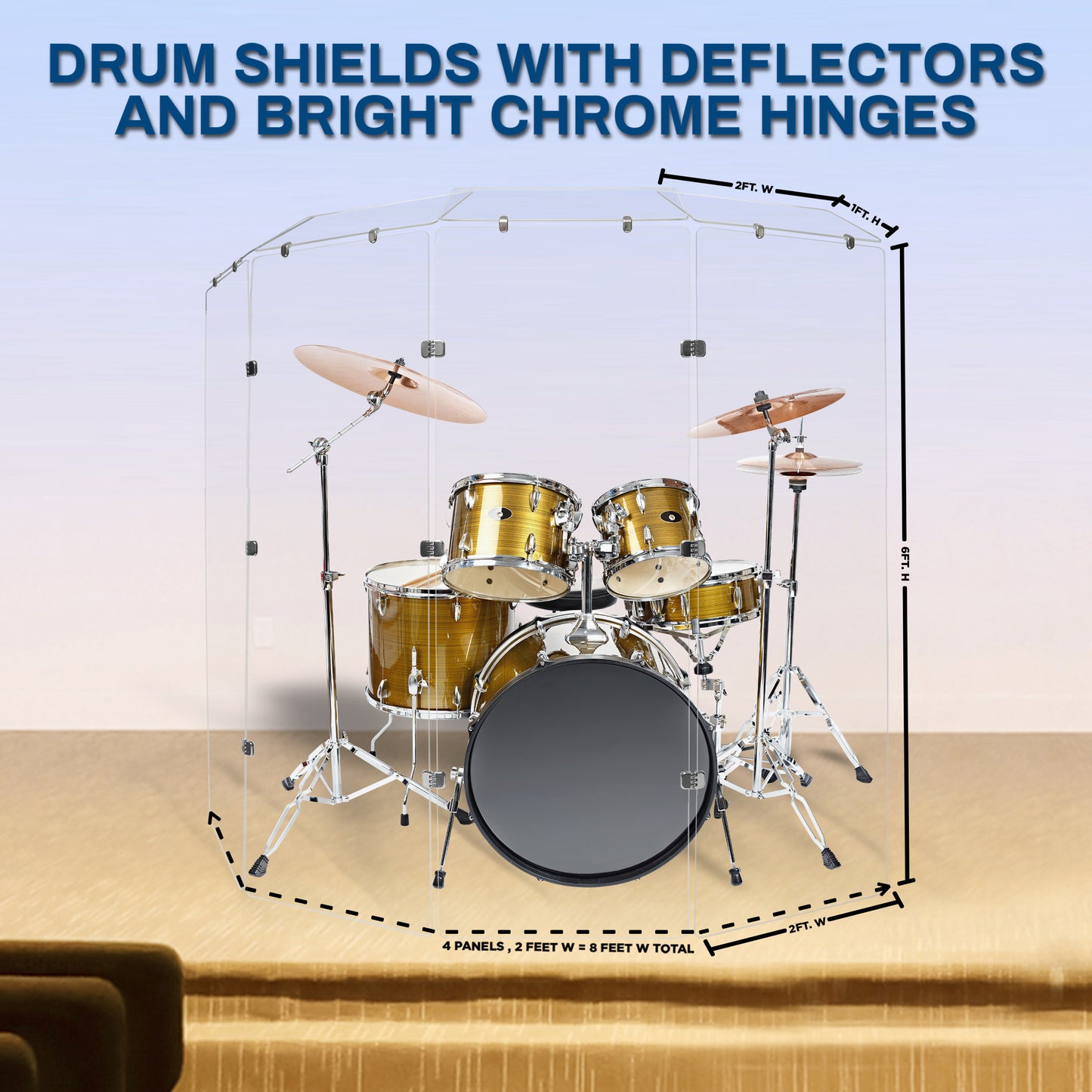 Drum Shield 2ft. x 6 ft. Panels