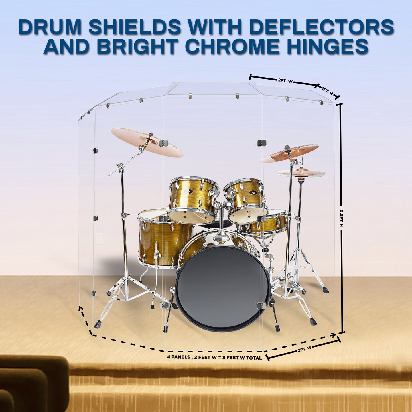 Drum Shield 2ft. x 5.5 ft. Panels