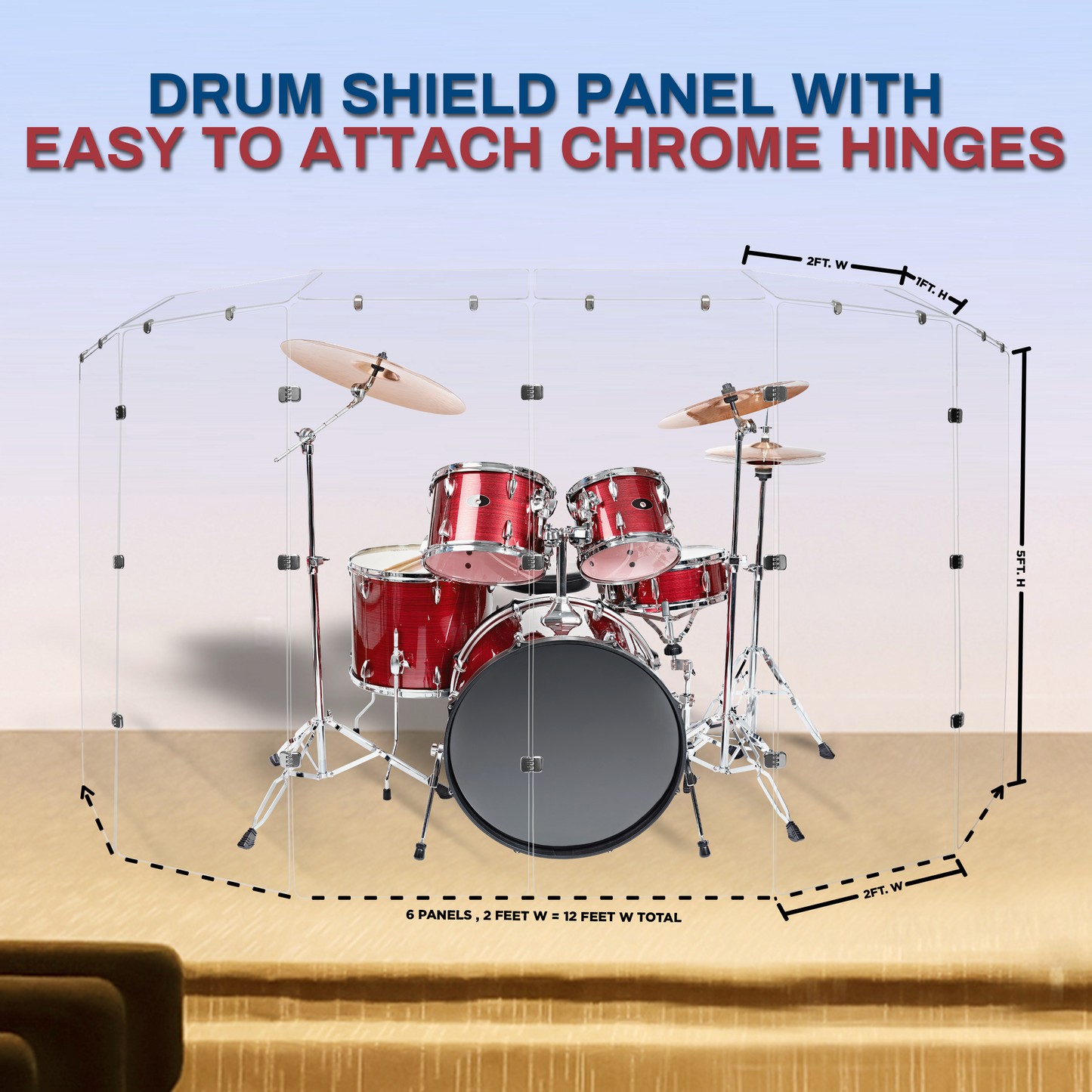 Drum Shield 2ft. x 5 ft. Panels