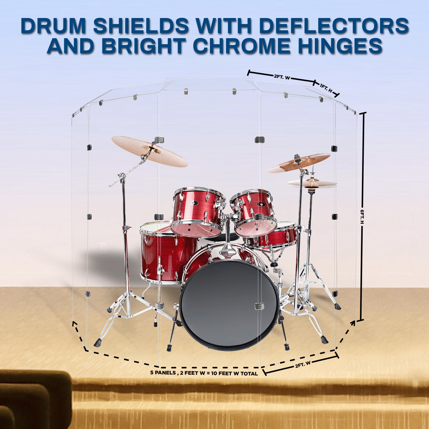 Drum Shield 2ft. x 6 ft. Panels