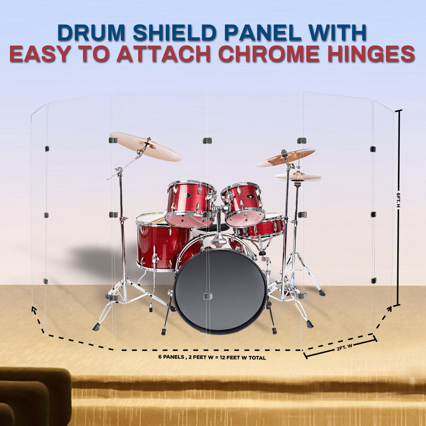 Drum Shield 2ft. x 6 ft. Panels