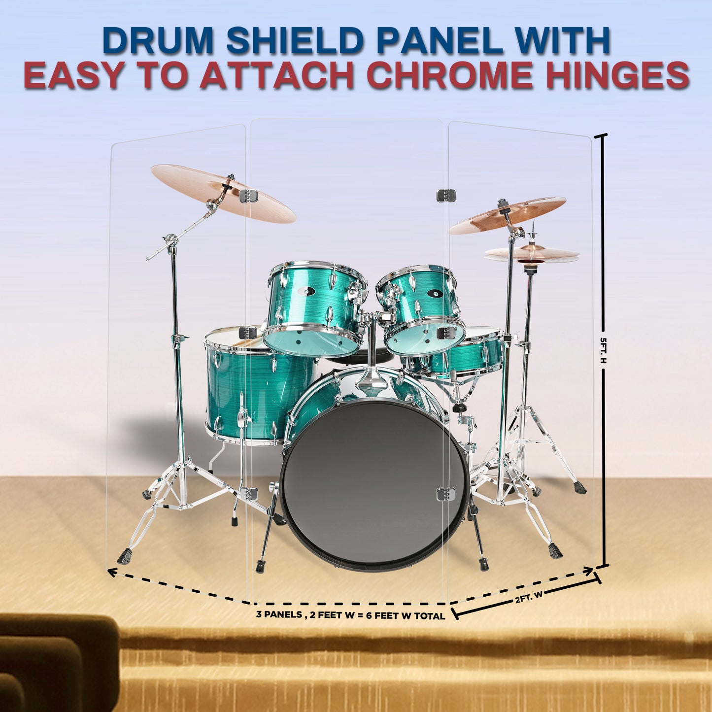 Drum Shield 2ft. x 5 ft. Panels