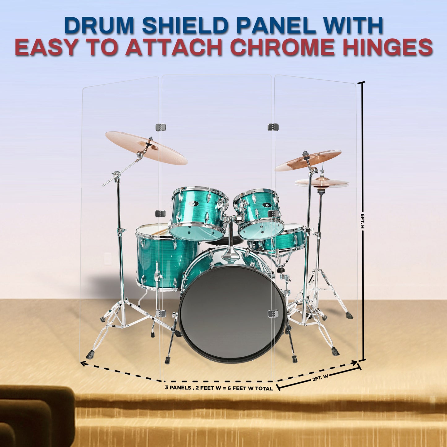 Drum Shield 2ft. x 6 ft. Panels