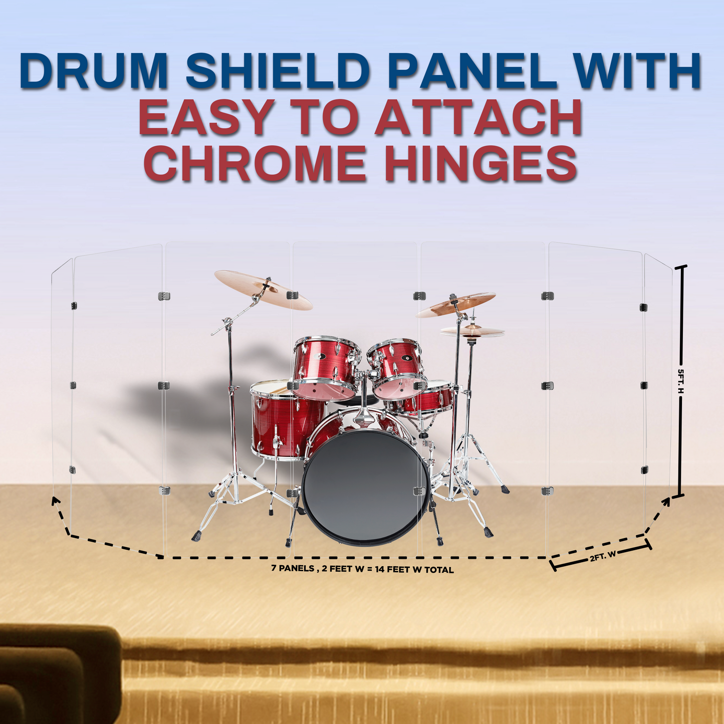 Drum Shield 2ft. x 5 ft. Panels