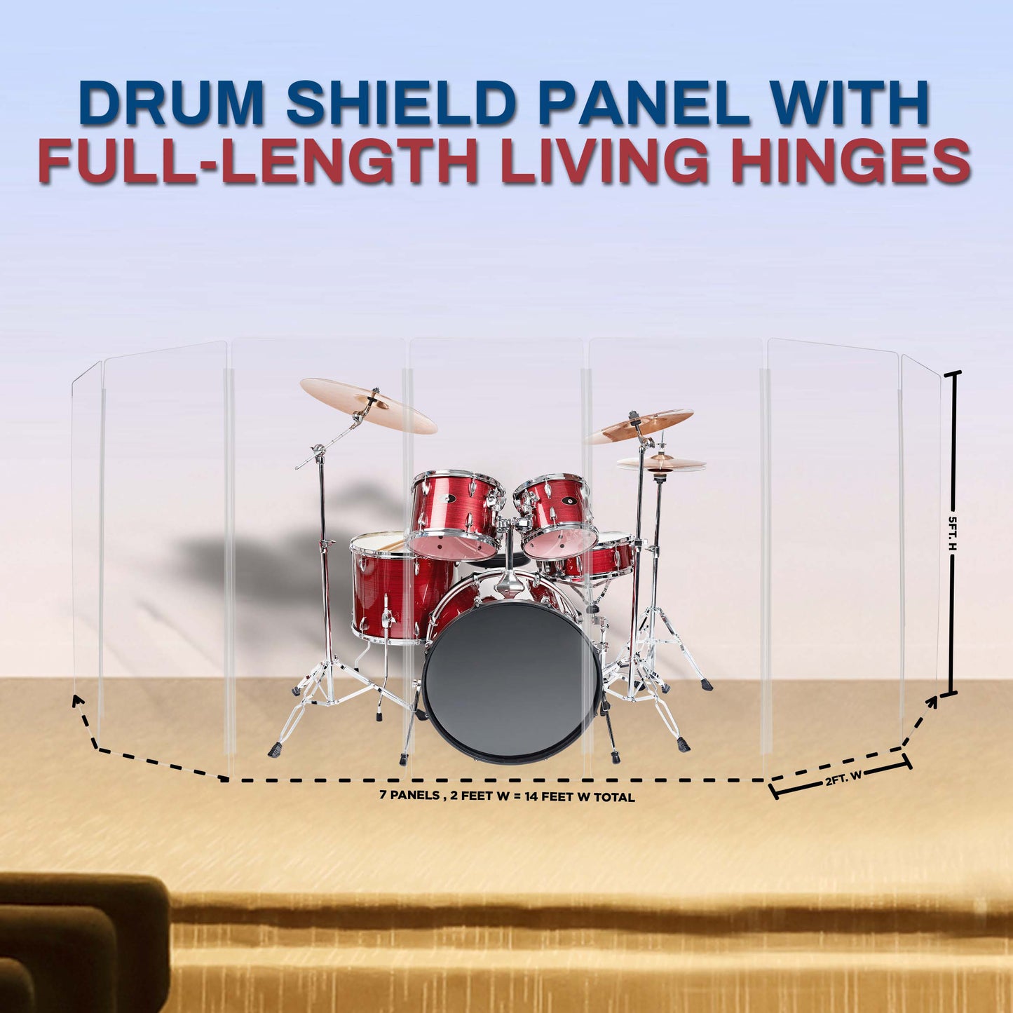 Drum Shield 2ft. x 5 ft. Panels