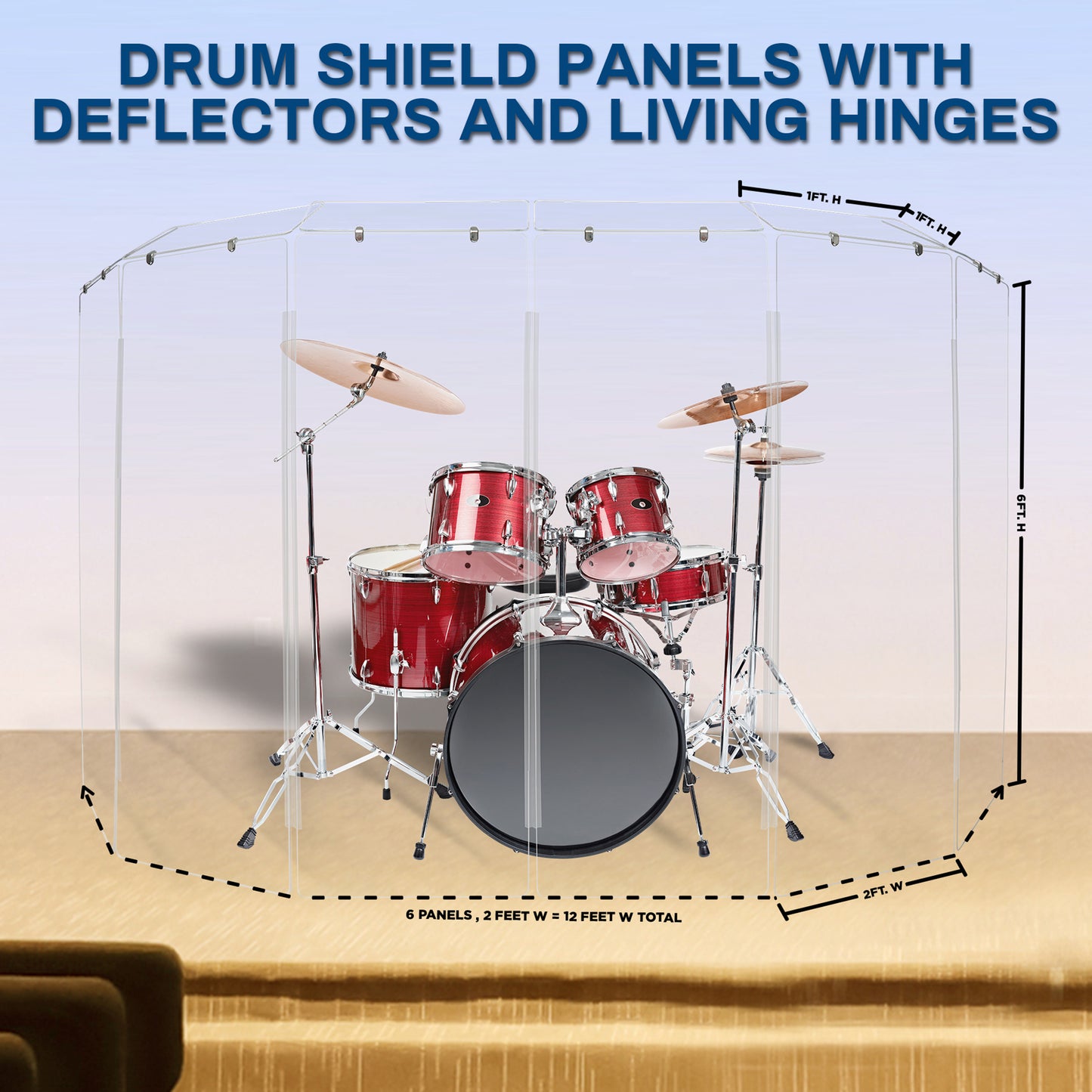 Drum Shield 2ft. x 6 ft. Panels