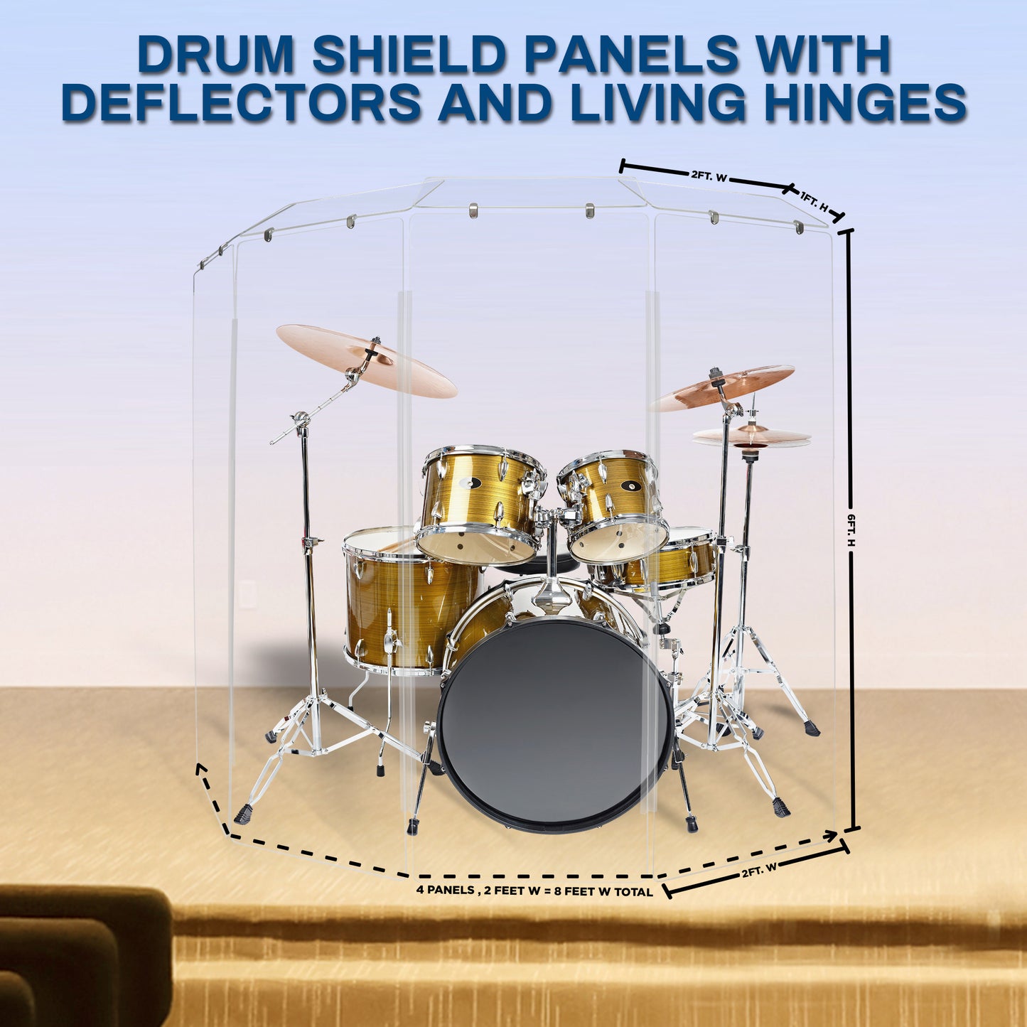 Drum Shield 2ft. x 6 ft. Panels