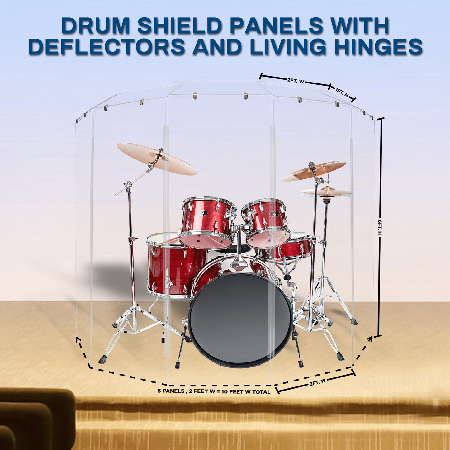 Drum Shield 2ft. x 6 ft. Panels