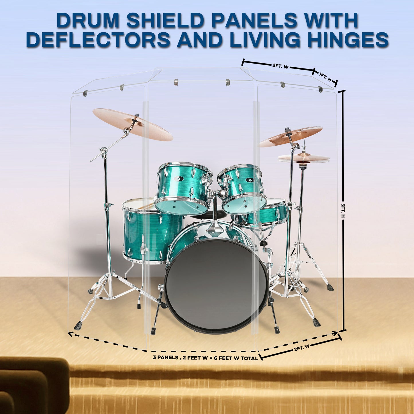 Drum Shield 2ft. x 5 ft. Panels