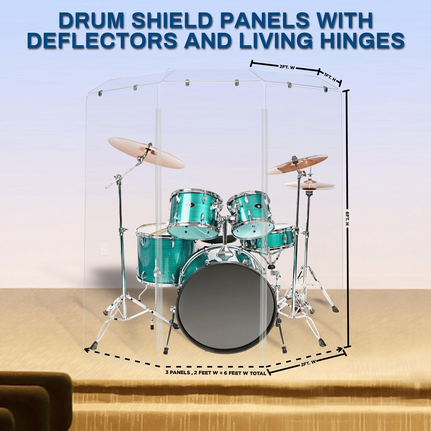 Drum Shield 2ft. x 6 ft. Panels